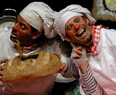 L'omino del pane e l'omino della mela