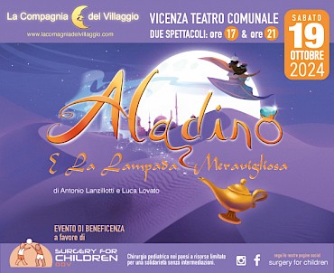 Musical "Aladino e la Lampada Meravigliosa" - Compagnia del Villaggio per Surgery for children ODV
